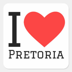 I love Pretoria  Square Sticker