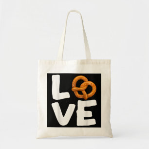 I Love Pretzels for Pretzel Day Funny German Foodi Tote Bag