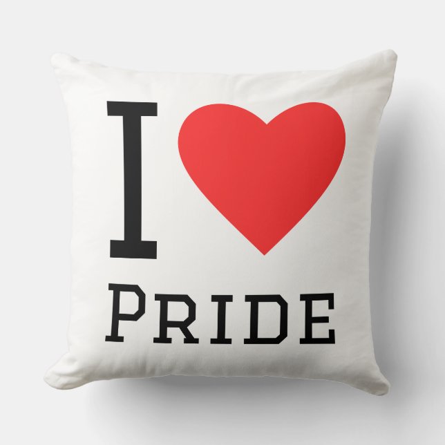 I love pride throw pillow (Front)