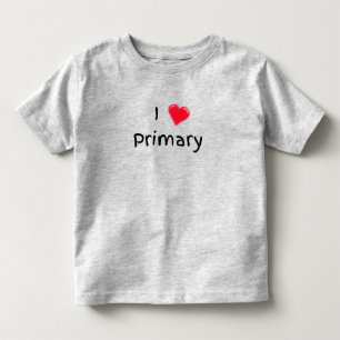 I Love Primary LDS Children's T-shirt in Colours