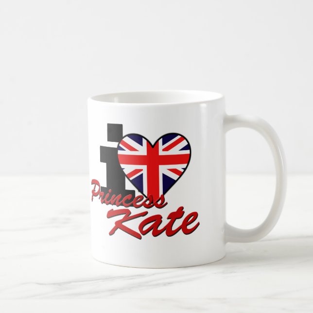 I Love Princess Kate Coffee Mug (Right)