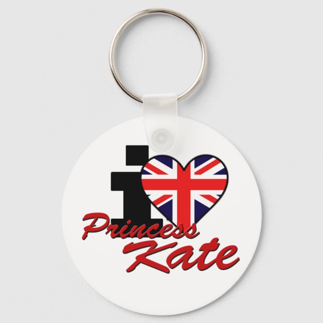 I Love Princess Kate Keychain (Front)