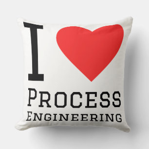 I love process engineering throw pillow
