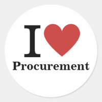 I ❤️ Love Procurement STICKER