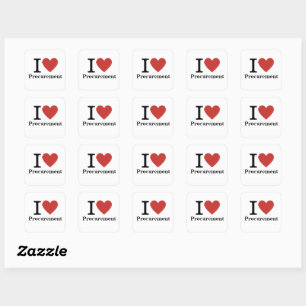 I ❤️ Love Procurement STICKER