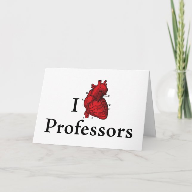 I love professors thank you card (Front)