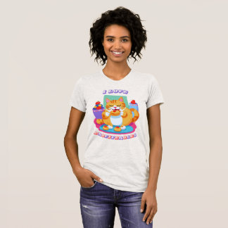I Love Profiteroles - Cute Cat Dessert Lover T-Shirt