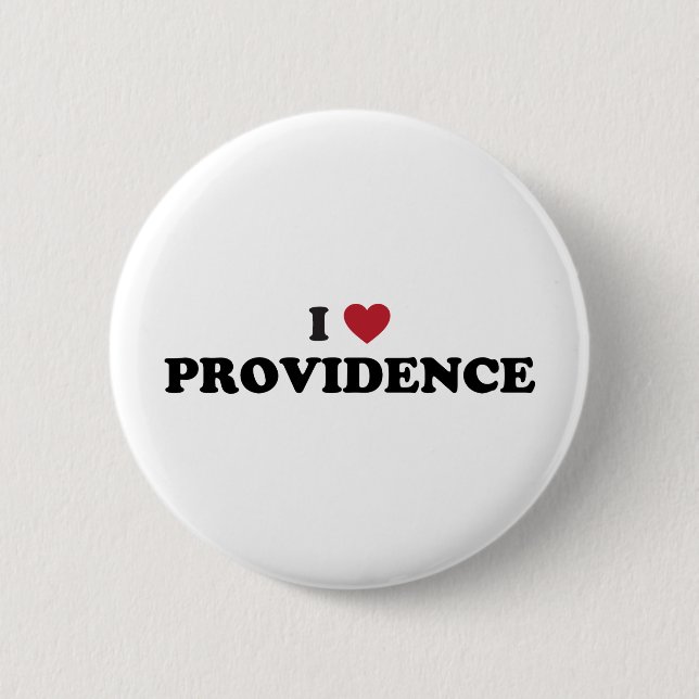 I Love Providence Rhode Island 2 Inch Round Button (Front)