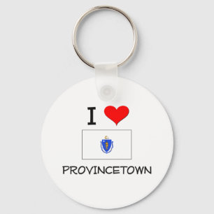 I Love Provincetown Massachusetts Keychain