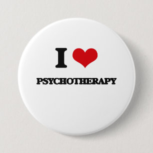 I Love Psychotherapy 3 Inch Round Button