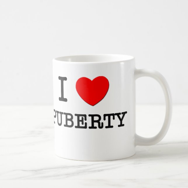 I Love Puberty Coffee Mug (Right)