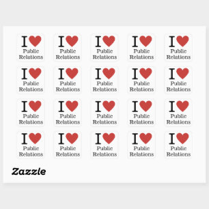 I ❤️ Love Public Relations Department STICKER