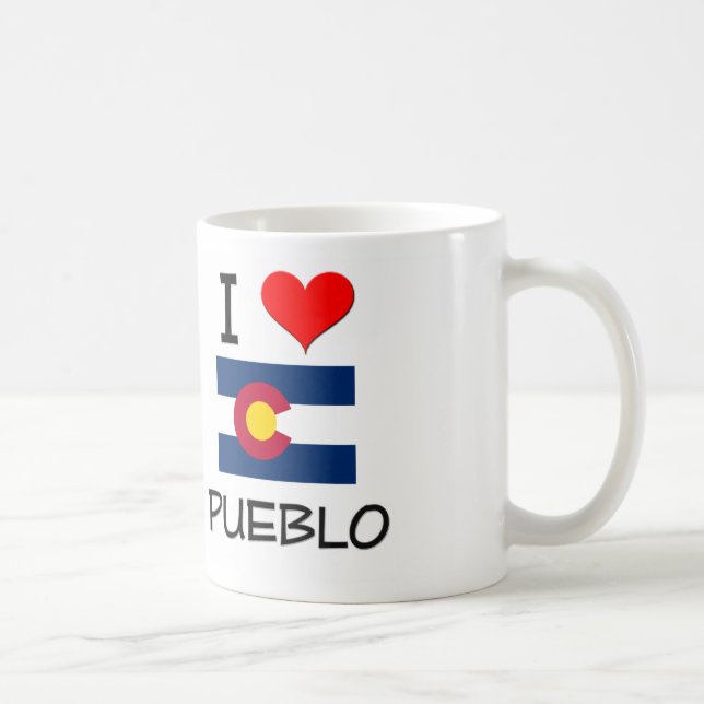 I Love PUEBLO Colorado Coffee Mug (Right)