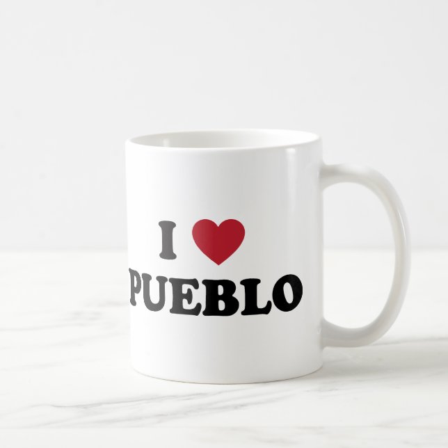 I Love Pueblo Colorado Coffee Mug (Right)