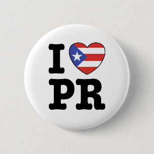 I Love Puerto Rico 2 Inch Round Button
