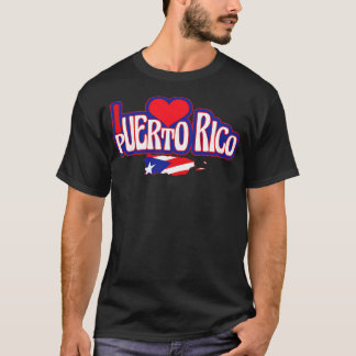 I Love Puerto Rico Design T-Shirt