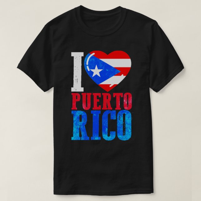 I love Puerto Rico T-Shirt (Design Front)
