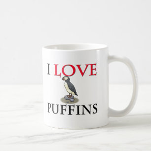 I Love Puffins Coffee Mug