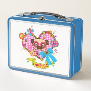 I Love Pugs! Lunchbox