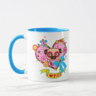 I Love Pugs! Mug