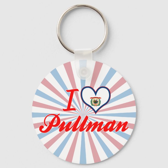 I Love Pullman, West Virginia Keychain (Front)