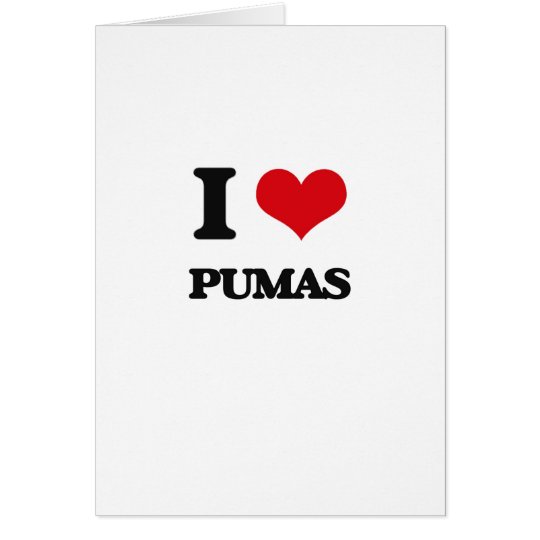 I Love Pumas Card