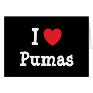 I love Pumas heart custom personalized