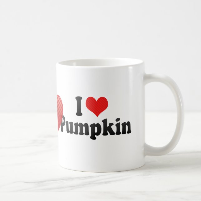 I Love Pumpkin Coffee Mug (Right)