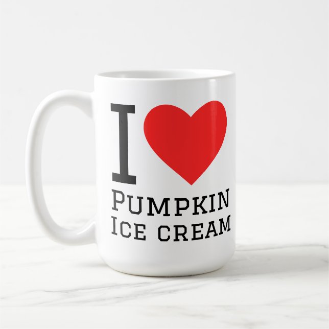 I love pumpkin ice cream coffee mug (Left)
