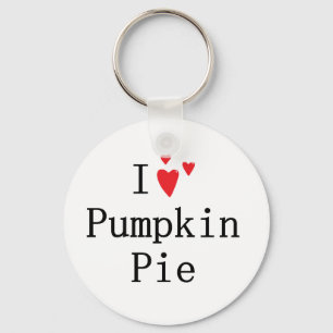 I love Pumpkin Pie Keychain