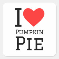 I love pumpkin pie