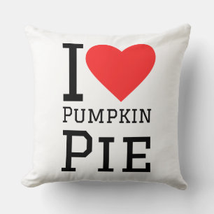 I love pumpkin pie throw pillow