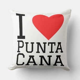 I love punta cana throw pillow