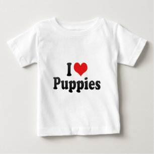 I Love Puppies Baby T-Shirt