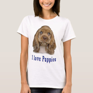 I love puppies girls T-Shirt