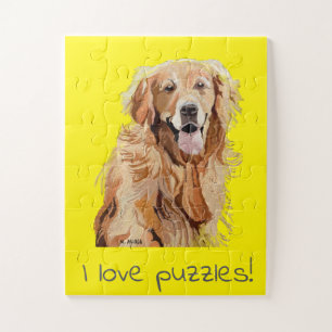 I Love Puzzles, Beautiful Dogs and Fun Jigsaw Puzzle