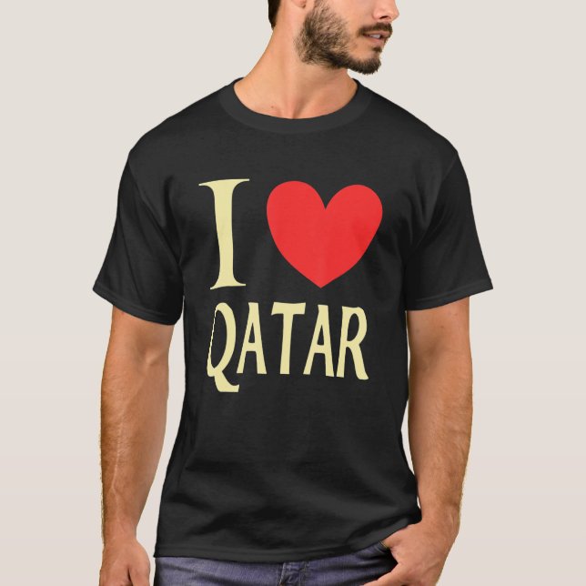I love Qatar 3 T-Shirt (Front)
