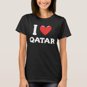I Love Qatar Proud Qatar Citizen Qatar Vacation 2 T-Shirt