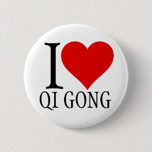 I love qi gong button pin