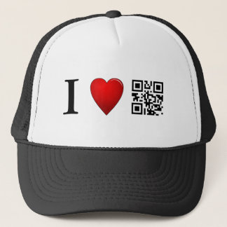 I Love QR Code Hat Template