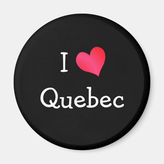 I Love Quebec Magnet (Front)