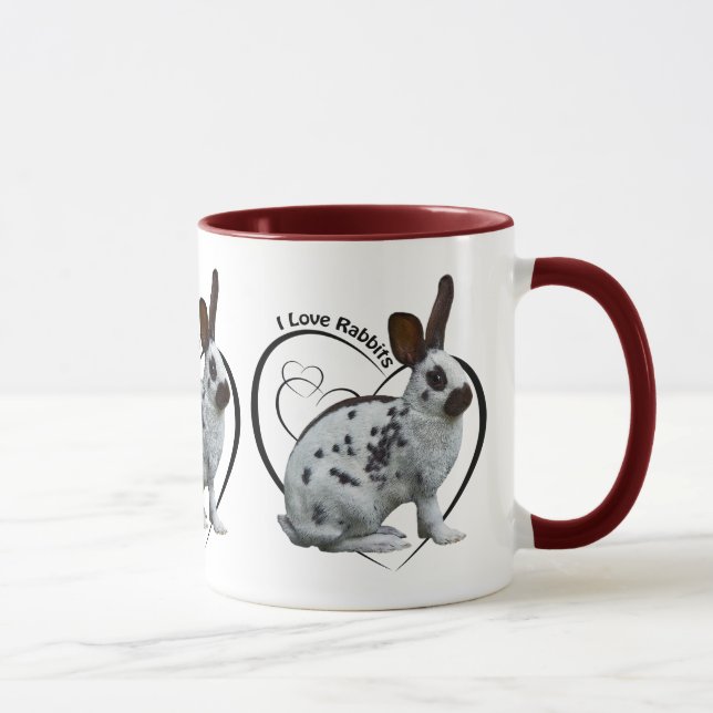 I Love Rabbits Mug (Right)