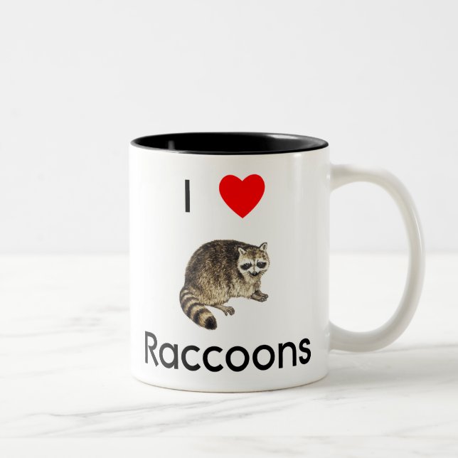 I love raccoons Mug (Right)