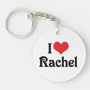 I Love Rachel Keychain