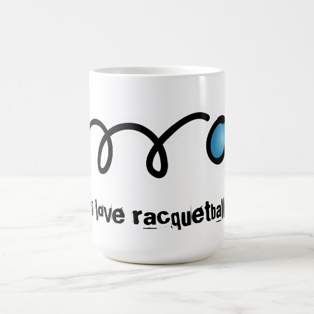 I love racquetball coffe mug (Center)