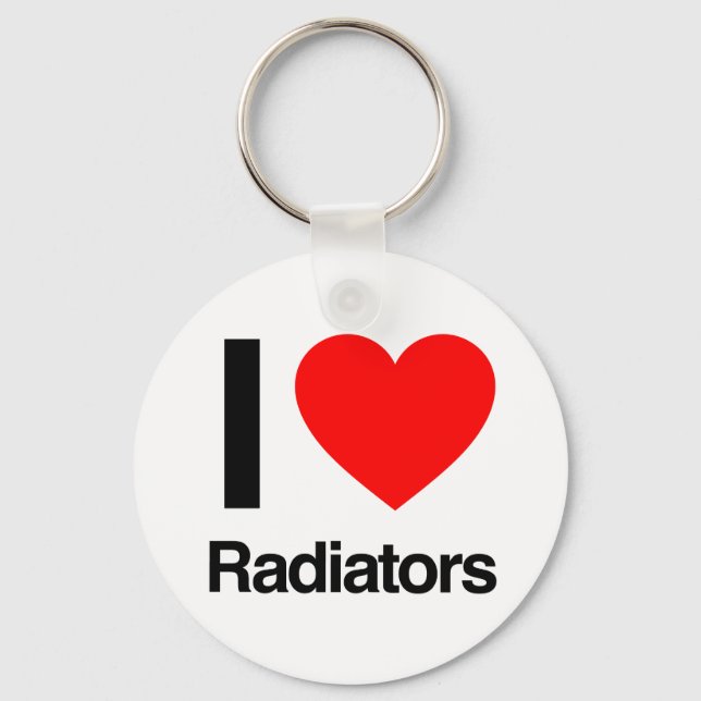 i love radiators keychain (Front)