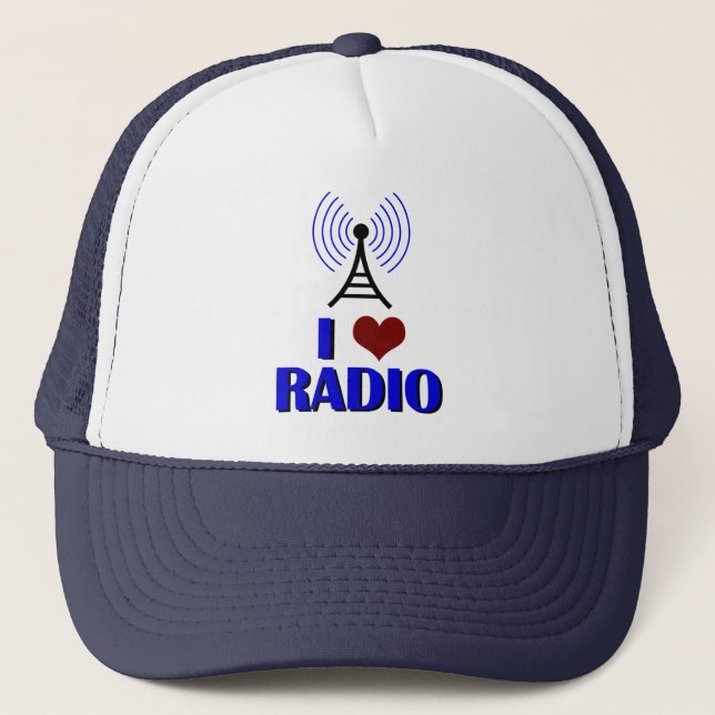 I Love Radio Trucker Hat (Front)