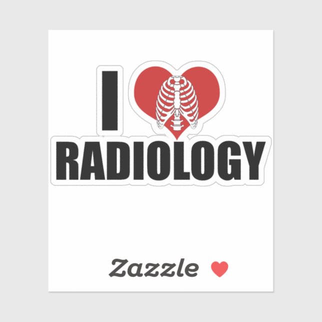 I Love Radiology Cool Custom Radiologist (Sheet)