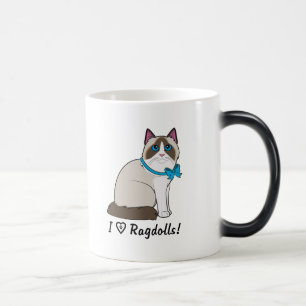 I Love Ragdoll Cats Magic Mug