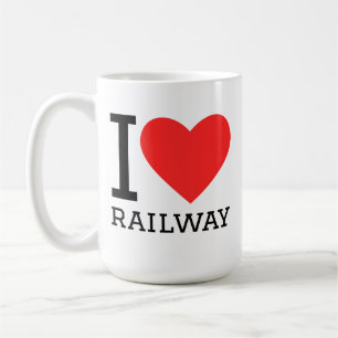 I love railway  coffee mug